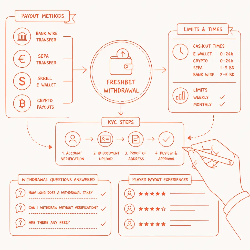Freshbet Withdrawal visual guide for Freshbet Casino